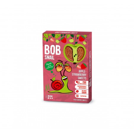 BOB SNAIL - APPLE-STRAWBERRY ROLLS 60 G X 20 PCS