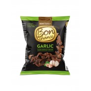 BON CHANCE DARK BREAD CRISPS WITH GARLIC SEASONING MIX 120 G X 24 PCS