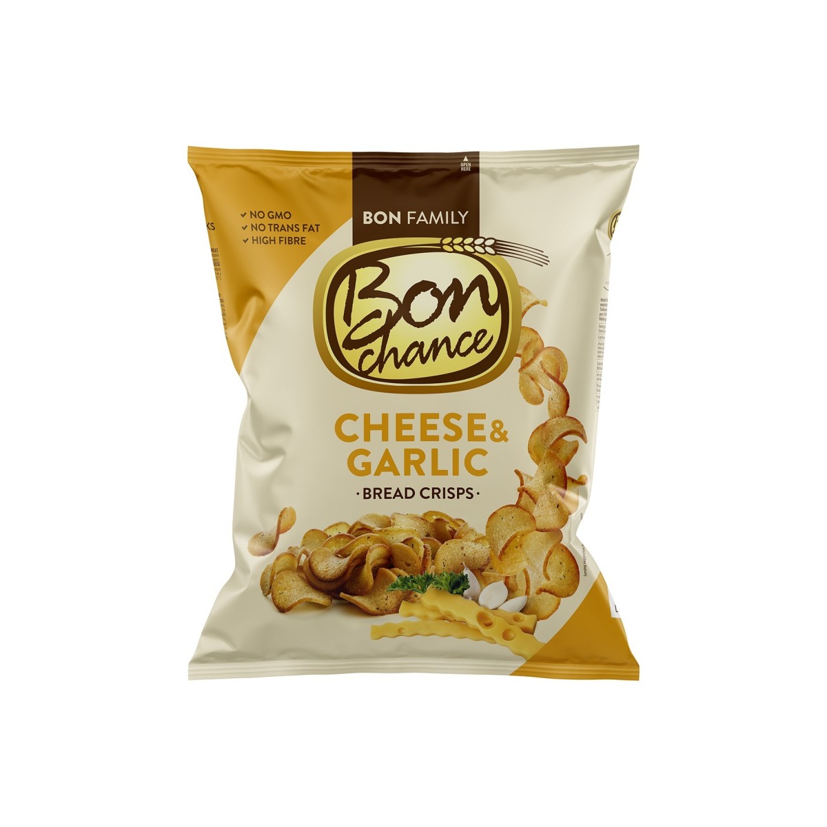 BON CHANCE with cheese and garlic 240 g x 15 pcs.