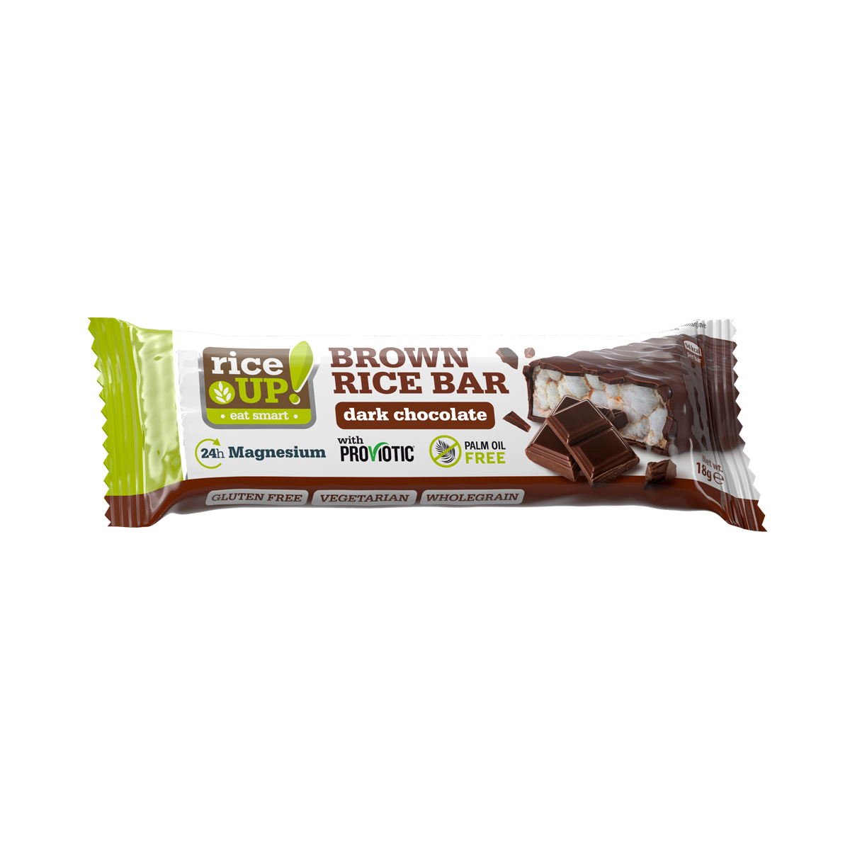 RiceUP! Brown Rice Bar with Dark Chocolate 18g x 20units