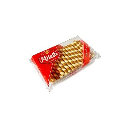 Waffle tubes MILETTI with vanilla flavor