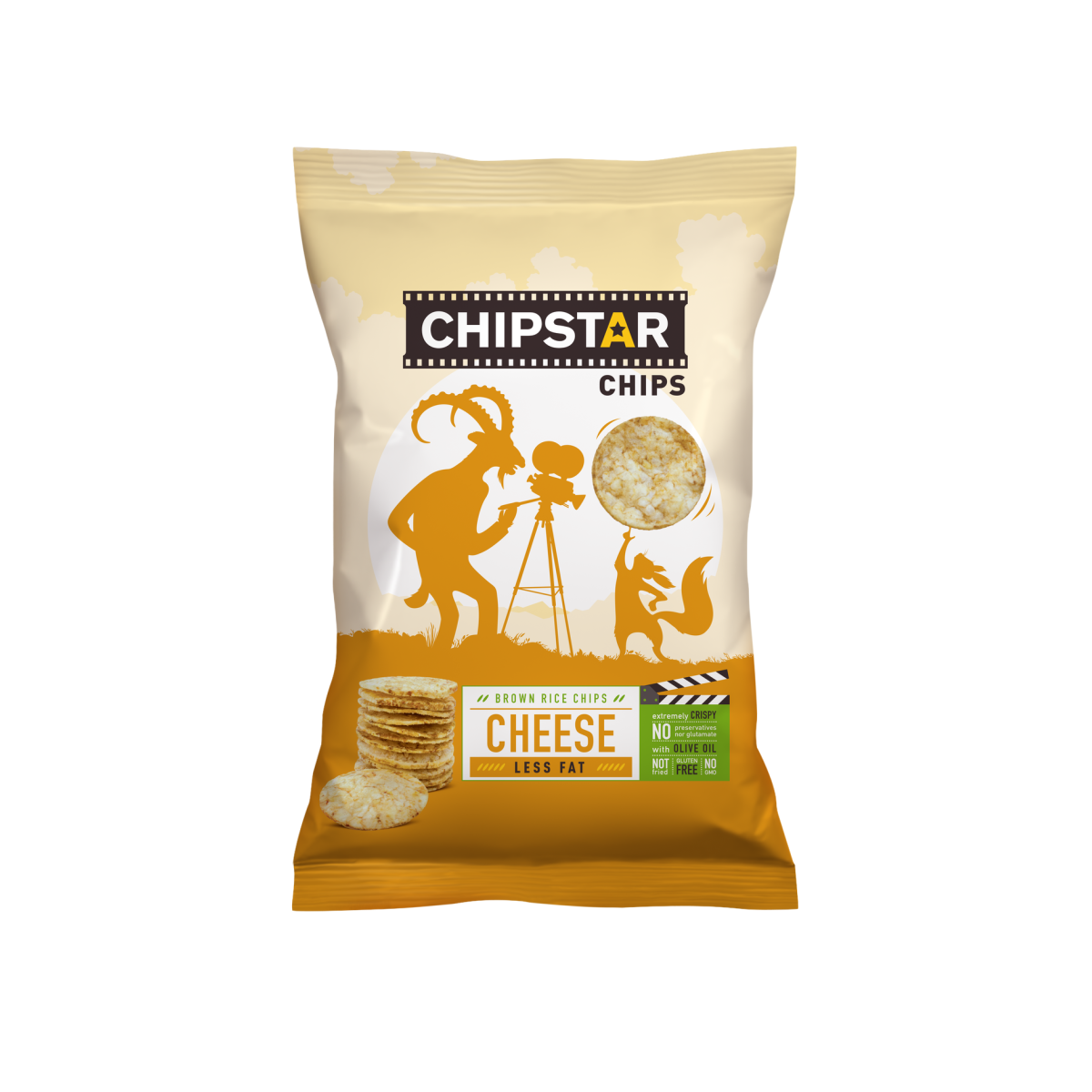 RICE CHIPS WITH CHEESE 60 g x 18 pcs.