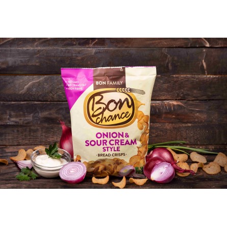 BON CHANCE with sour cream and onion 120 g. x 24 pcs.