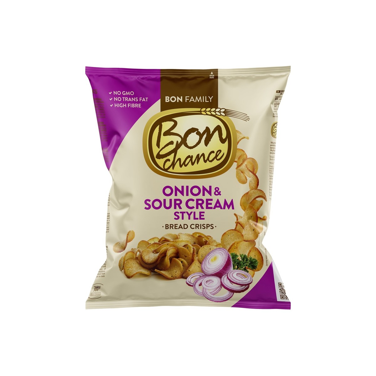 BON CHANCE with sour cream and onion 120 g. x 24 pcs.