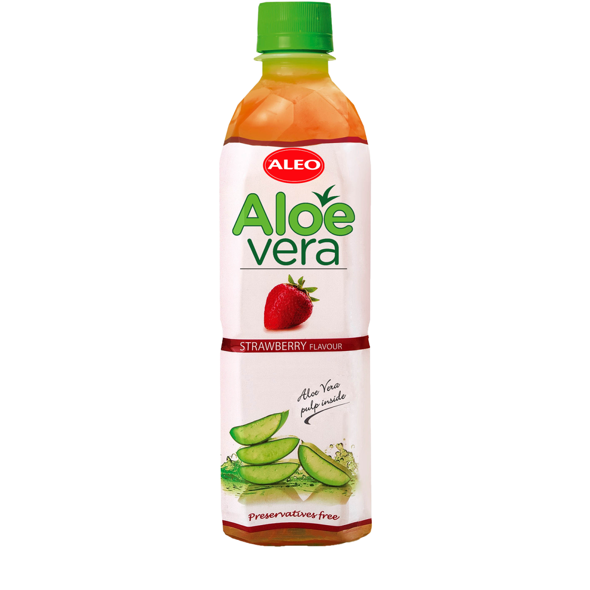 ALEO ALOE VERA DRINK WITH STRAWBERRY FLAVOUR 0,5 L X 24 PCS